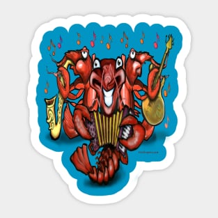 Crawfish Band Sticker